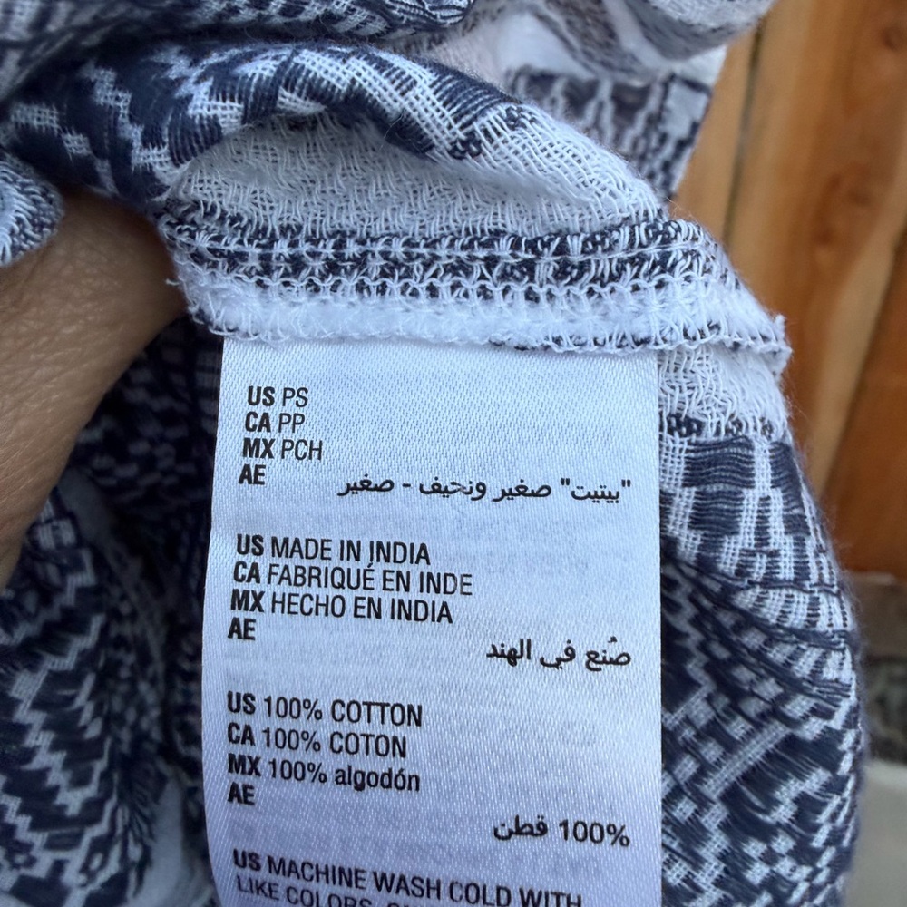 NWT style&Co petite S in Blue and White Patterned Dress - Picture 7 of 10
